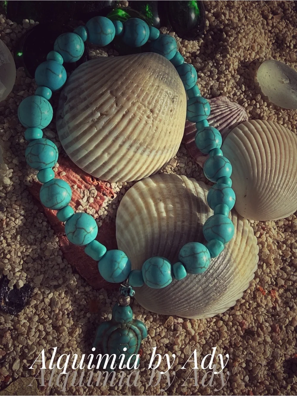 SEASIDE Turquoise Charm Beaded Bracelet Set